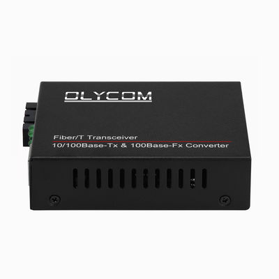 10/100M POE Convertidor de medios PSE Fibra óptica Ethernet 48V SC Fibra doble para IPC