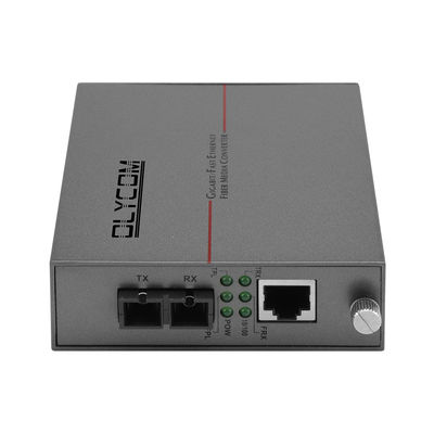 Convertidor de medios Ethernet 10/100M conector SC LFPT montable en rack no administrado DC5V