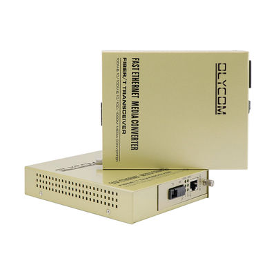 Convertidor de medios Ethernet de fibra óptica de núcleo único No administrado 1310/1550nm 220V entrada CA