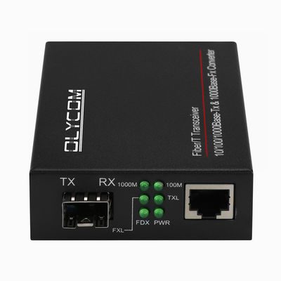 Convertidor de medios de Ethernet de fibra óptica de Gigabit Gigabit SFP Chasis no administrado montado