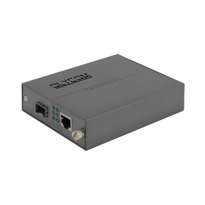 Convertidor de medios de Ethernet de fibra óptica SFP Megabit montable en bastidor sin administrar LFPT DC5V