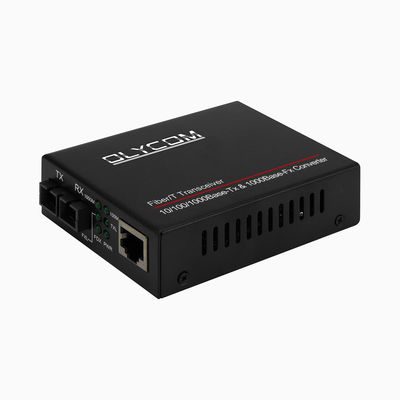 Convertidor de medios Gigabit PoE 15.4W 30W no administrado PoE activo dúplex SM MM Fibra CE