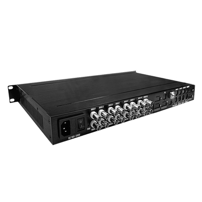 16 puertos AHD CVI TVI CVBS Convertidor de vídeo a fibra HD 1080P Monitoreo de CCTV AC220V