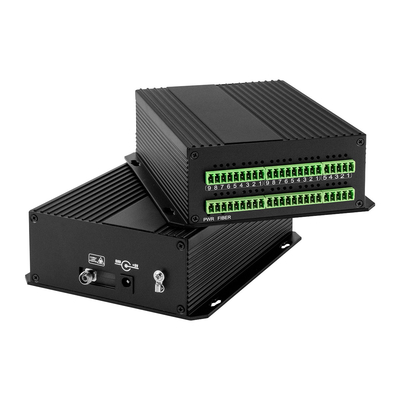 Conversor de fibra óptica de contacto seco Bidi cerrado 8 puertos montable