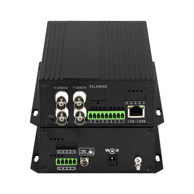 4 canales de CCTV Video analógico a convertidor de fibra óptica NTSC/PAL/SECAM Compatible