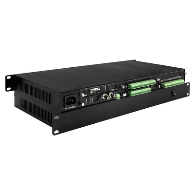 Ethernet video 3g-Sdi 6ch sobre el convertidor Rs232 bidireccional de la fibra entra en contacto con el estante del cierre 1u