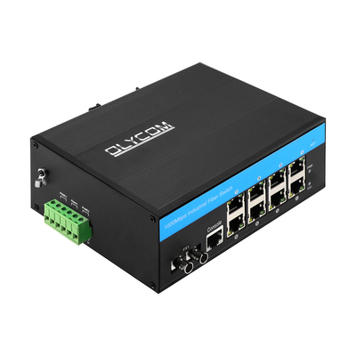 8 puertos ERPS L2+ con interruptor administrado Gigabit Ethernet industrial ST Puerto de fibra SM/MM