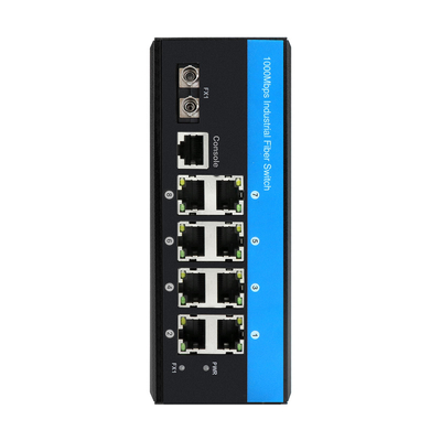 8 puertos ERPS L2+ con interruptor administrado Gigabit Ethernet industrial ST Puerto de fibra SM/MM