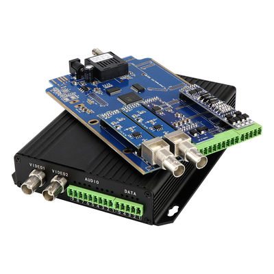 Conversor de medios de audio RS422 RS485 DC5V 2A ST Fibra 30km CE