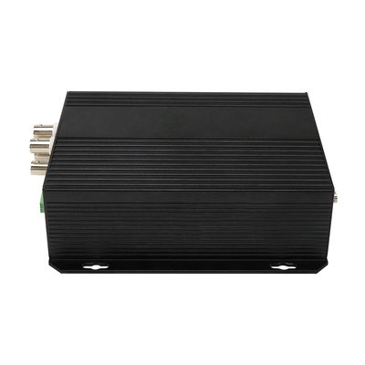 4 puertos AV con convertidor de medios de audio Ethernet y vídeo DC5V ST Fibra